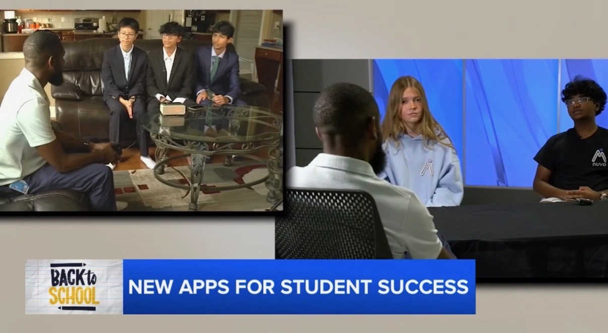 ABC11 video segment featuring Nuvo and the student founders