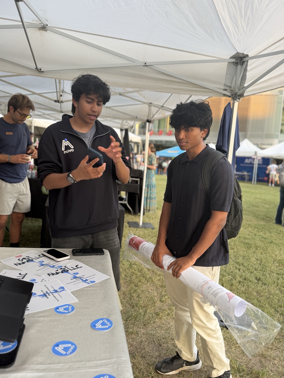 Nuvo demo at the Entrepalooza showcase
